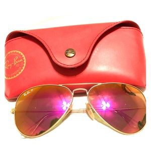 Ray Ban Aviator Glasses Pink